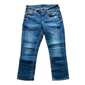 Silver Suki Capri Jeans